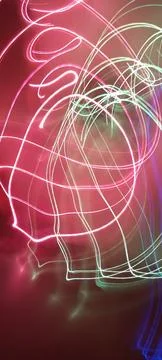 Color magic line. abstract pattern. For overlays background. Art tool based Stock Photos