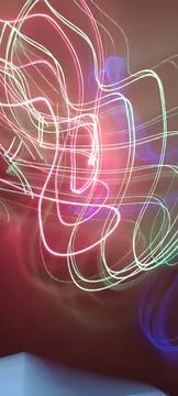 Color magic line. abstract pattern. For overlays background. Art tool based Stock Photos