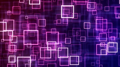 Color Magic with neon light squares Stock Footage 295167137