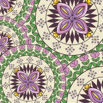 Color mandala pattern background Stock Illustration