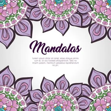 Color mandala pattern background イラスト素材