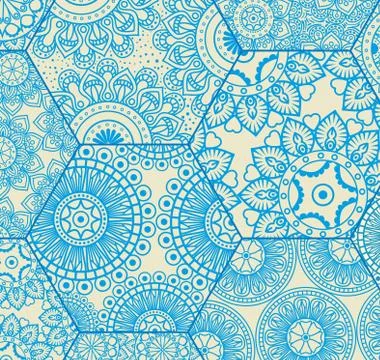 Color mandala pattern background Illustrazione stock