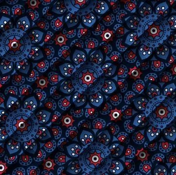 Color mandala pattern background Stock Illustration