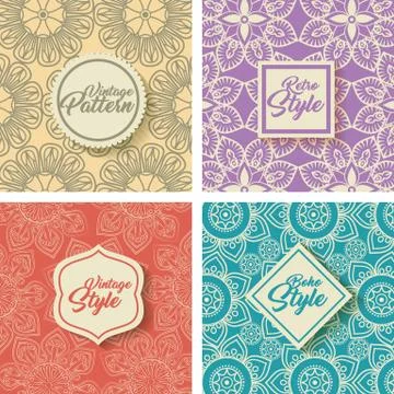 Color mandala pattern background Stock Illustration