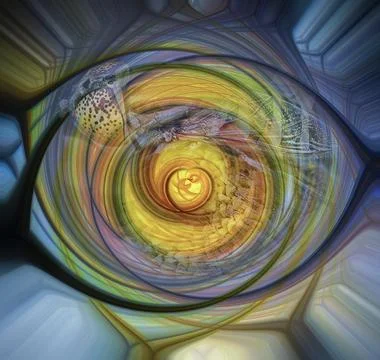 Color manipulation image. 库存插图