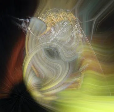 Color manipulation image. 库存插图