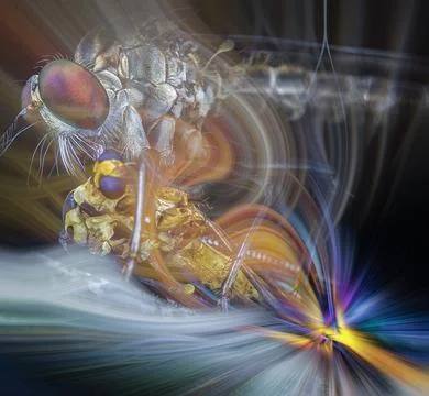 Color manipulation image. 库存插图
