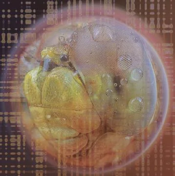 Color manipulation image. 库存插图