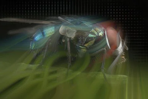 Color manipulation image. 库存插图