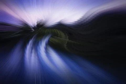 Color manipulation image. 库存插图