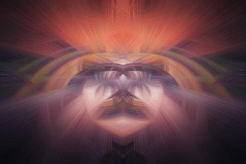 Color manipulation image. 库存插图