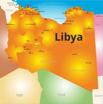 Color map of Libya country Vector color map of Kenya country Copyright: xZ... Stock Photos