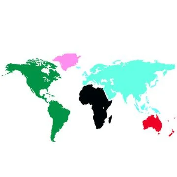 The color map of the world Stock Illustration