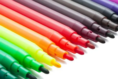 Color markers Stock Photos