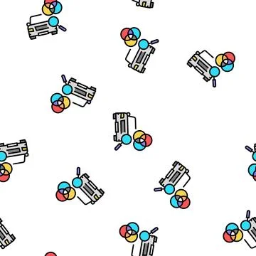 Color matching vector seamless pattern Stock Illustration