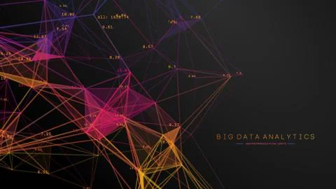 Color medical analytics cloud concept. Dna big data intelligence network. Web Stock Illustration
