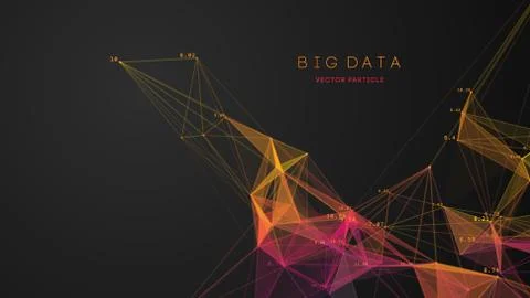Color medical analytics cloud concept. Dna big data intelligence network. Web Stock Illustration