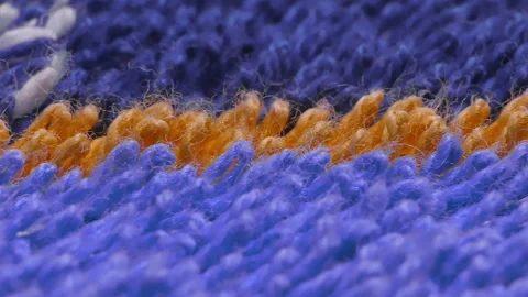 Color micro fiber mop texture extreme extreme close up stock footage Stock Footage 131096140