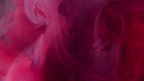 Color mist wave ink splash water red pink smoke Video stock 284195367