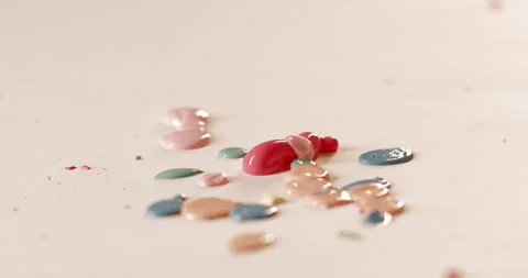 Color Mixing Exploration process used explore how different colors mix together. Stock Footage 261758990