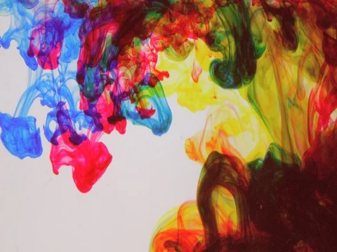 Color mixing in water 스톡 동영상 74100543