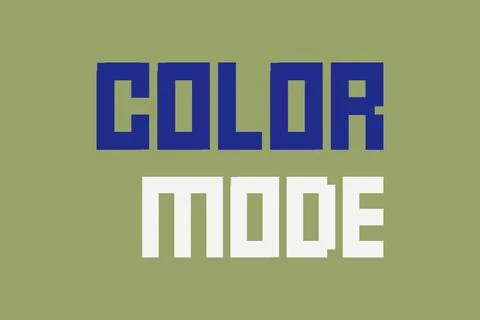 Color Mode text vector t-shirt design. Illustrazione stock