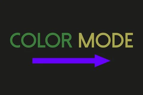 Color Mode text vector t-shirt design Illustrazione stock