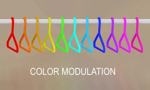 COLOR MODULATION concept イラスト素材