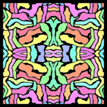 Color mosaic generated texture Stock Illustration