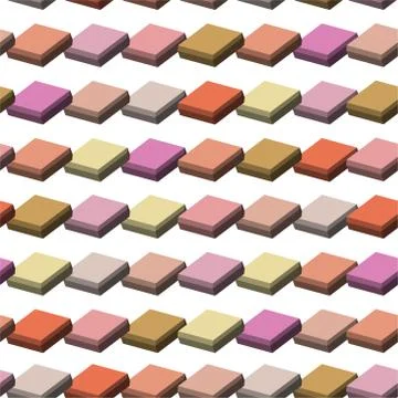 Color mosaic tiles. Texture background. Tiles made of mosaic 3d Stock Illustration