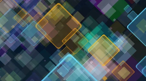 Color motion background with animated squares., UHD 4k 3840x2160. Stock Footage 64413023