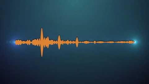 Color music visualizer on blue background. Stock Footage 165995100