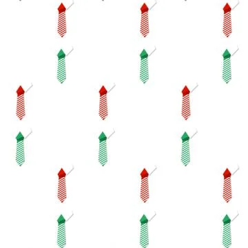 Color necktie pattern seamless Stock Illustration