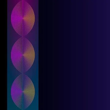 Color neon abstract gradient linear on dark background. bright print Stock Illustration