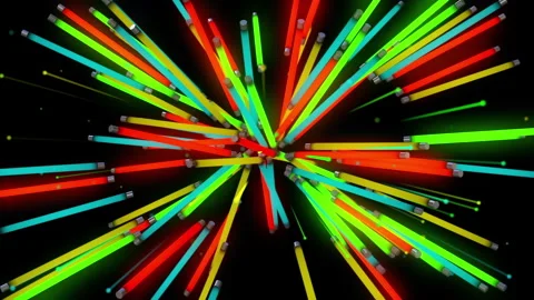 Color Neon Lights Background Видео 145201513
