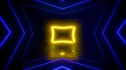 Color neon tunnel loop Vídeo Stock 272262309