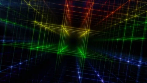 Color Network structure animation Video stock 84704182