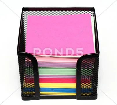 Color note paper Stock Photos