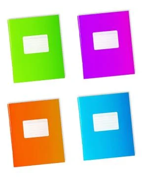 Color notebooks Stock Photos
