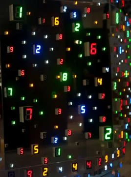 Color by Numbers Foto stock