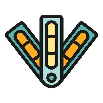 Color option icon vector flat Illustrazione stock