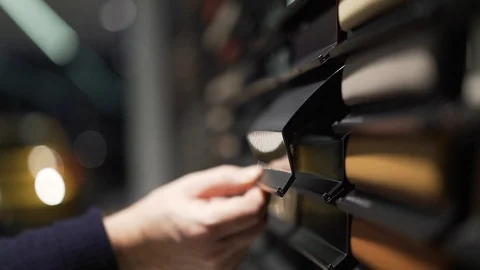 Color Options Viewed by Hand Vídeos de archivo 104852964