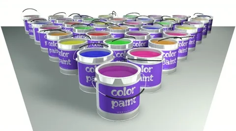 Color - Paint (HD) Video stock 10917181