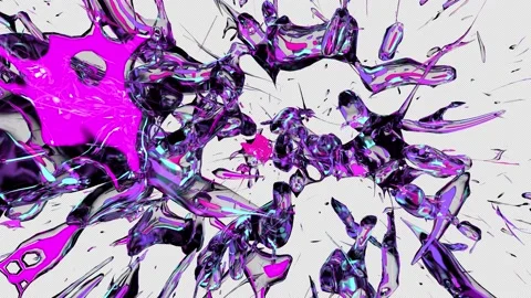Color Paint Splashes 03-alpha Video stock 150218230