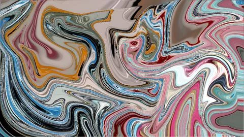 Color paint spread in water 스톡 일러스트