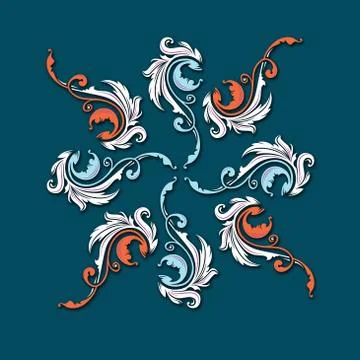 Color painting patterns Stock Illustration