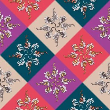 Color painting patterns Stock Illustration