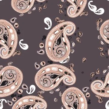 Color Paisley pattern Illustrazione stock