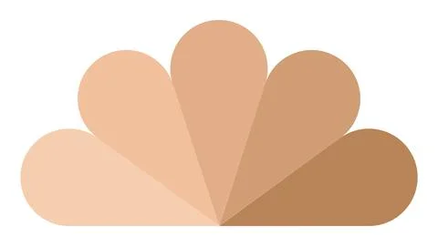 Color palette theme color scheme skin tone, neutral palette powder Stock Illustration