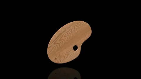 Color Palette turns on itself - loop animation Stock Footage 253597360